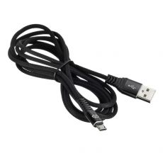 Кабель Digma MICROUSB-2M-BRAIDED-BLK USB (m)-micro USB (m) черный 2м