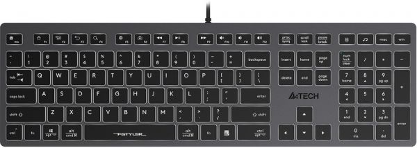 Клавиатура проводная A4Tech Fstyler FX60 USB серый / Белый