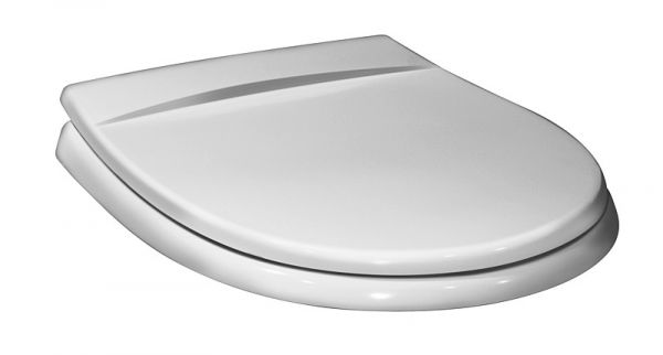 Крышка-сиденье для унитазов Villeroy & Boch 9M11S101 Logic из жесткого пластика, белого цвета с функцией soft closing (плавное опускание)