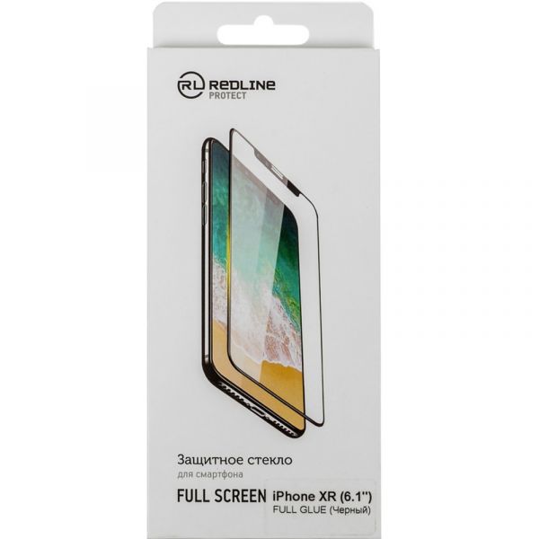 Защитное стекло для экрана Red Line черное для Apple iPhone XR, 11 (УТ000016086) Apple iPhone XR, 11